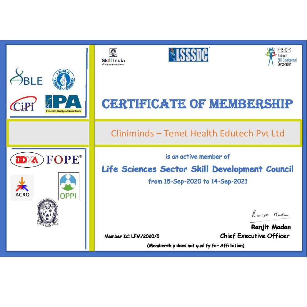 LSSSDC Membership Certificate